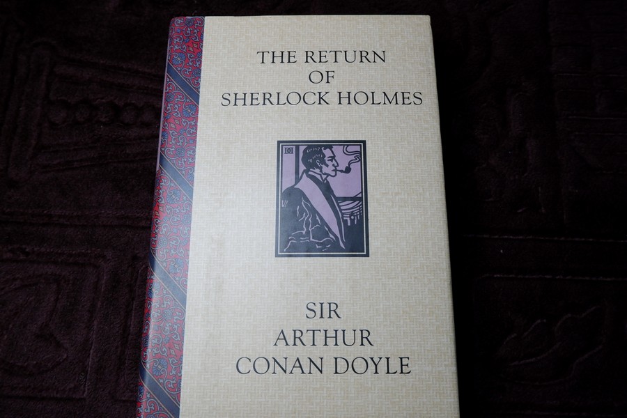 ชุด sherlock holmes by sir artur conan doyle ปกเเข็ง 8 เล่ม ปี 1994 (print in usa)