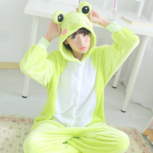 ชุดนอนมาสคอต ผู้ใหญ่ กบ Frog