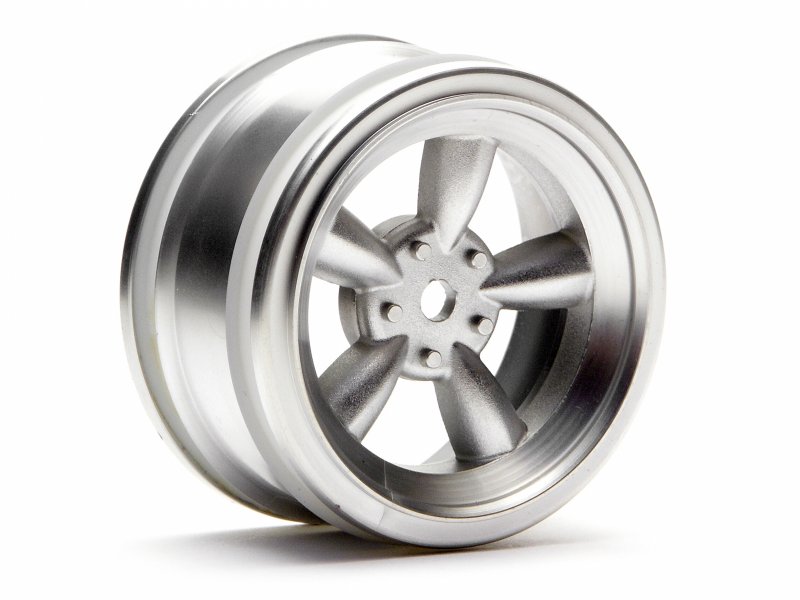 Vintage 5 Spoke Wheel 26mm Matte Chrome (0mm Offset).