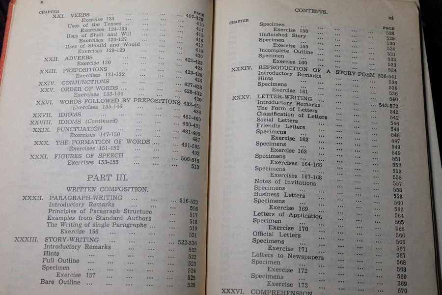High School English Grammar & Composition by Wren & Martin ปกเเข็ง ปี 1969