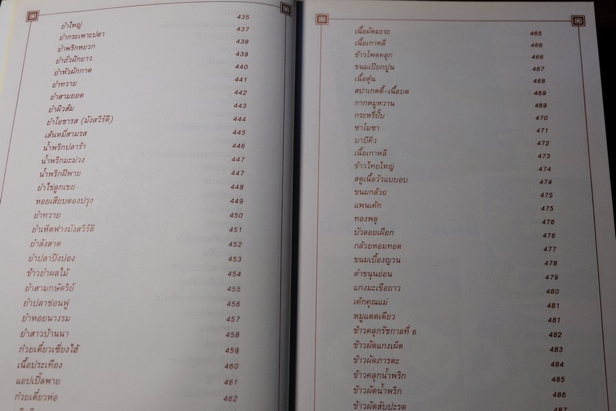 ตำราอาหาร เพื่อคุณเเม่บ้าน โดย คุณหญิงกอบลาภ เย็นมะโนช หนา 513 หน้า