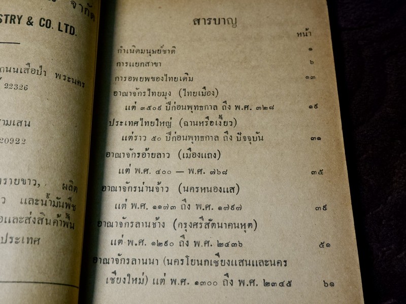บันทึกความจำ เรื่อง เลือดไทย โดย จำรัส สรวิสูตร ปี 2491