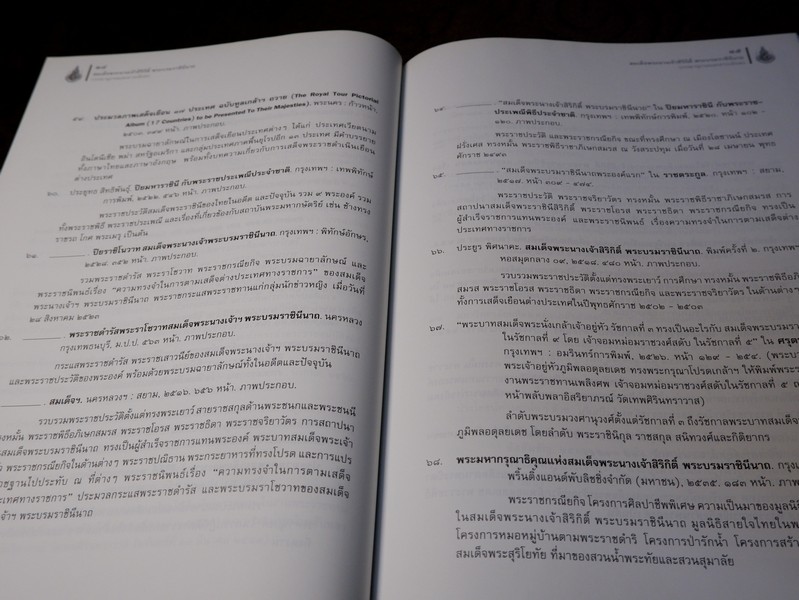 สมเด็จพระนางเจ้าสิริกิติ์ พระบรมราชินีนาถ บรรณานุกรมเเละสาระสังเขป โดย กรมศิลปากร ปกเเข็ง