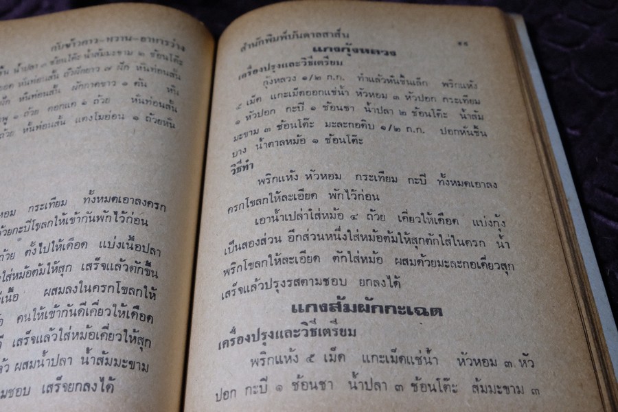อาหารยอดนิยม ชนะการประกวด คาว หวาน ของว่าง โดย เเม่ครัวชาววัง หนา 160 หน้า