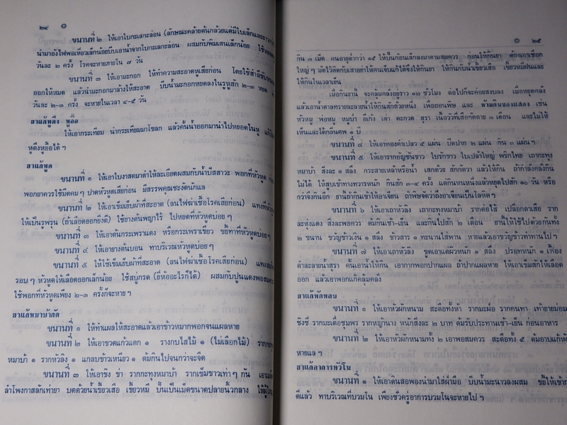 ตำรายาไทยเเผนโบราณ โดย ส.เปลี่ยนสี ตามลำดับตัวอักษร(ของโรคที่เกิด) จาก ก.ถึง ฮ ปี 2529
