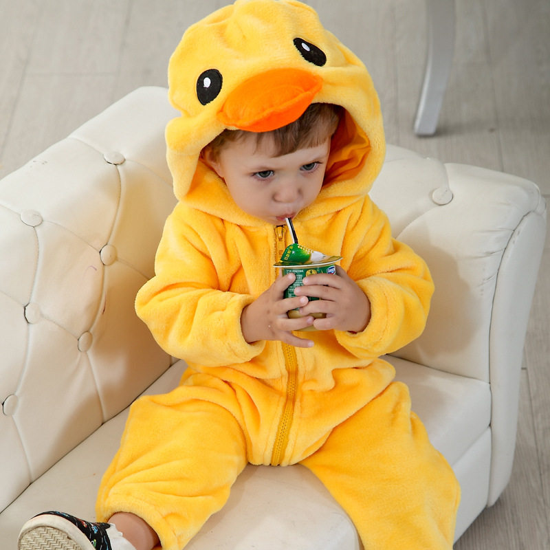 ชุดนอนมาสคอต / แฟนซี เด็ก เป็ด Duck