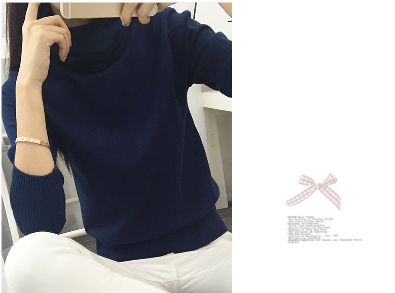 พรีออเดอร์ - เสื้อไหมพรมแขนยาว Pre - ST694 (สีกรม)