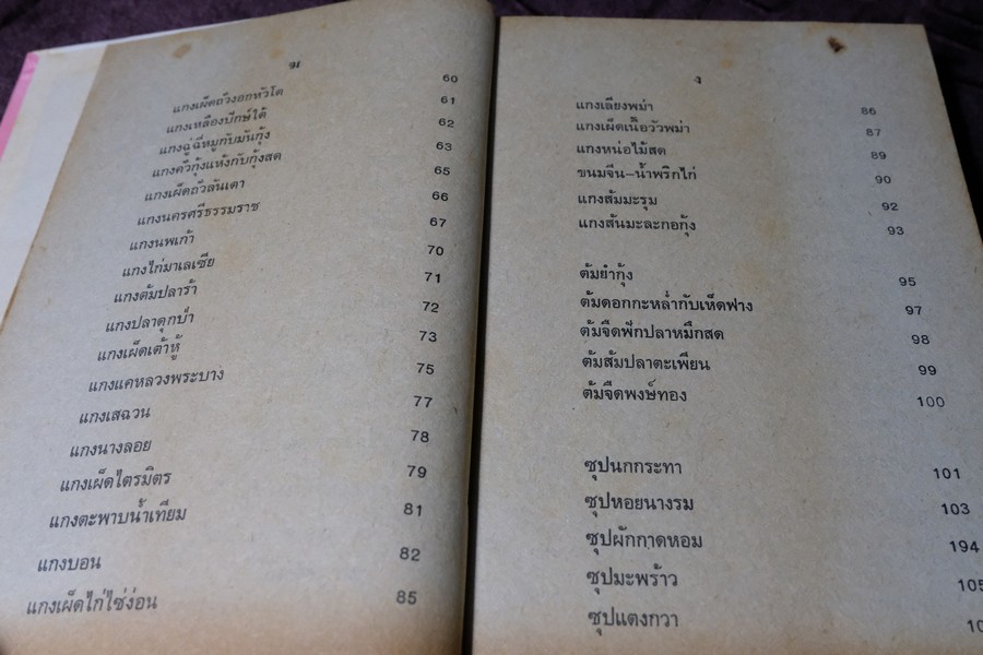 ตำรากับข้าว คาว-หวาน ทิพรส โดย หลานเเม่ครัวหัวป่าก์ จ.จ.ร. ปกเเข็ง 355 หน้า ปี 2521