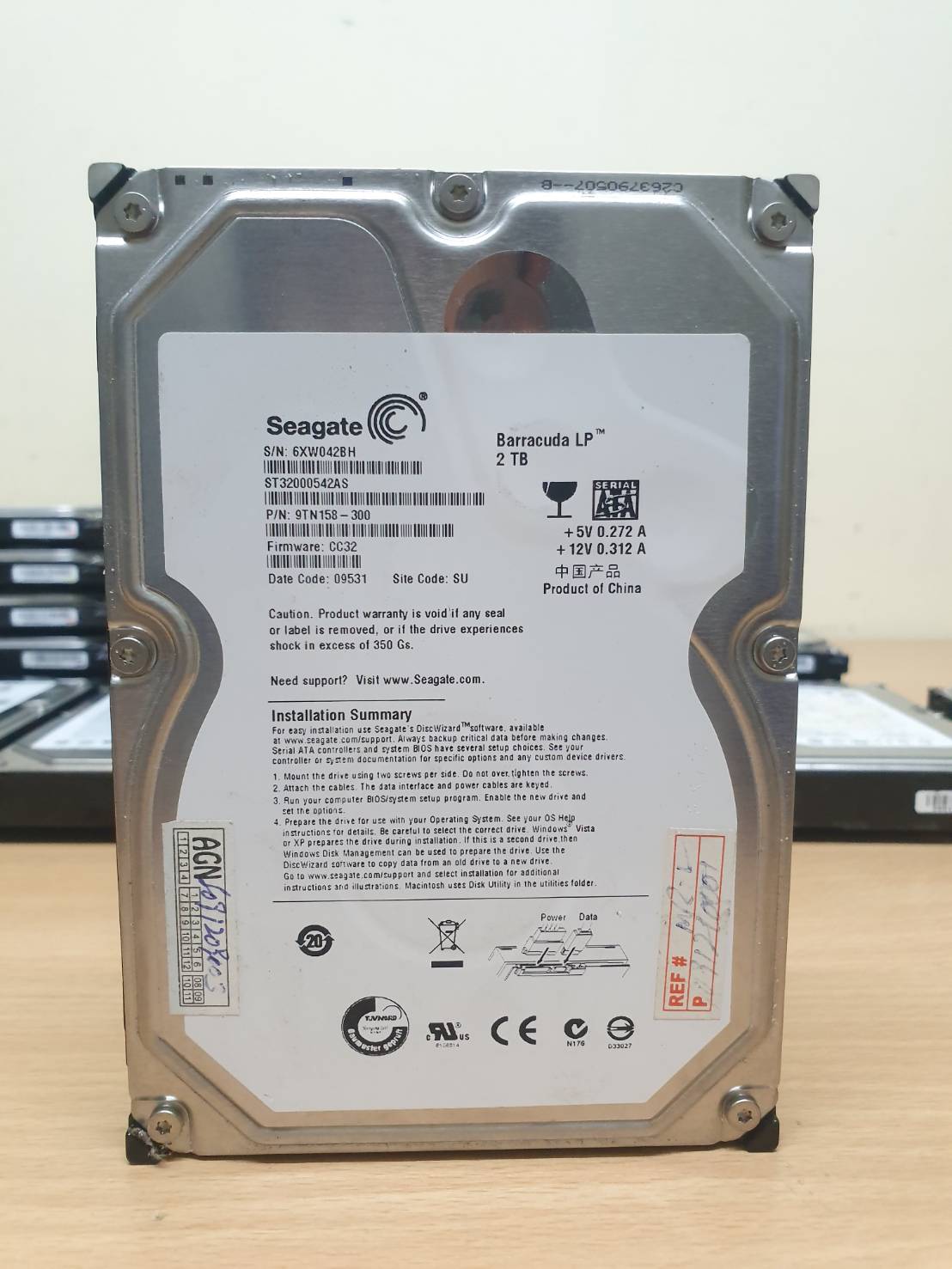 ฮาร์ดดิสก์ seagate 2 TB