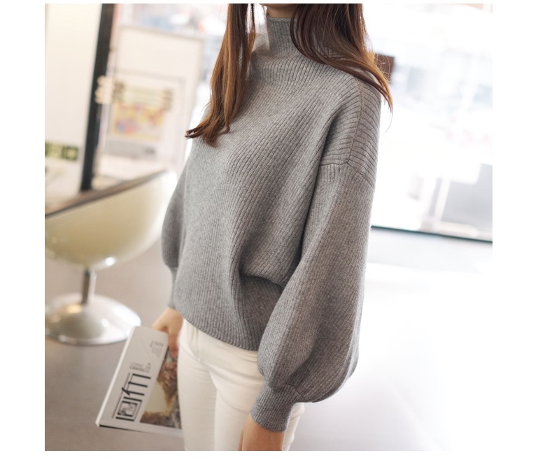 พร้อมส่ง - เสื้อไหมพรมแฟชั่น ST142 (สีเทา)