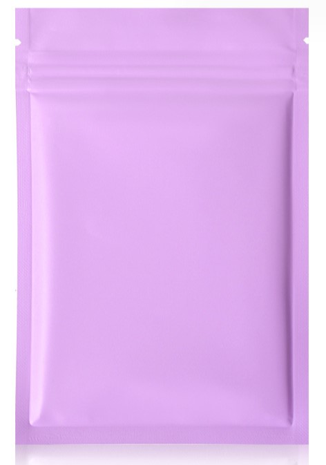 ถุงซิปล็อคตั้งไม่ได้ (ก้นแบน) - ฟอยล์สี (เมทัลไลท์)