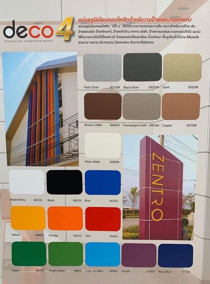 แผ่นอลูมิเนียมคอมโพสิต Deco Altex