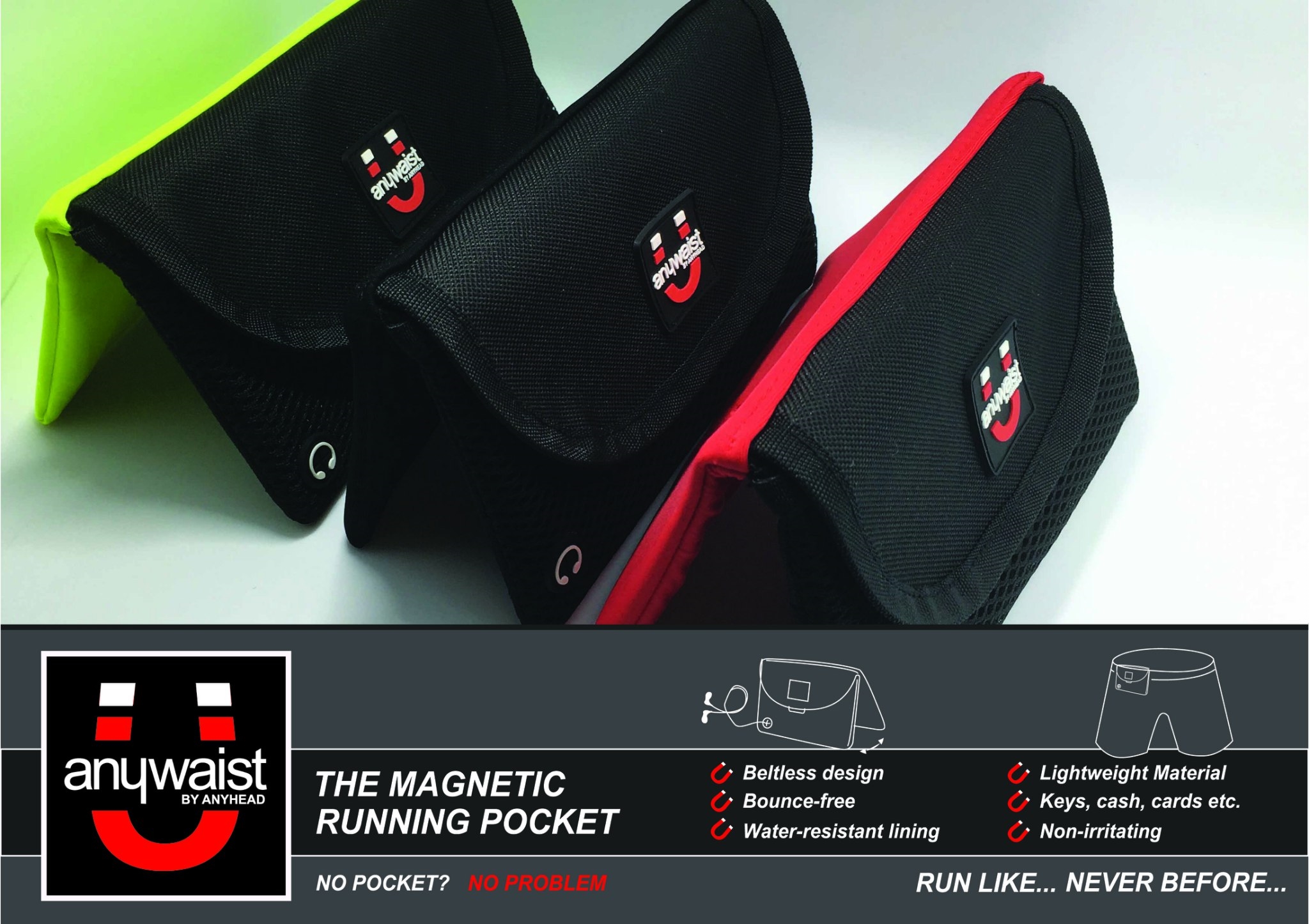 Anywaist-U Magnet | กระเป๋าแม่เหล็กใส่โทรศัพท์