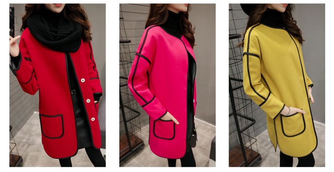 พรีออเดอร์ - เสื้อแจ็คเก็ตสไตล์เกาหลี Pre - CT717 (สีบานเย็น)