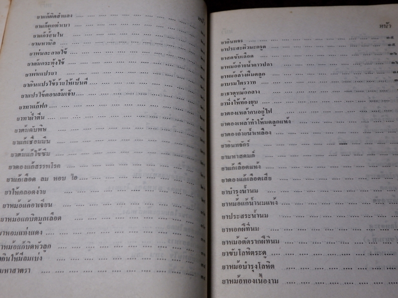 ตำรายาเเผนโบราณ รวบรวมโดย เบญจมาศ พลอินทร์ จัดพิมพ์เป็นอนุสรณ์คุณพ่อเเถม ใยมณี ปี 2524