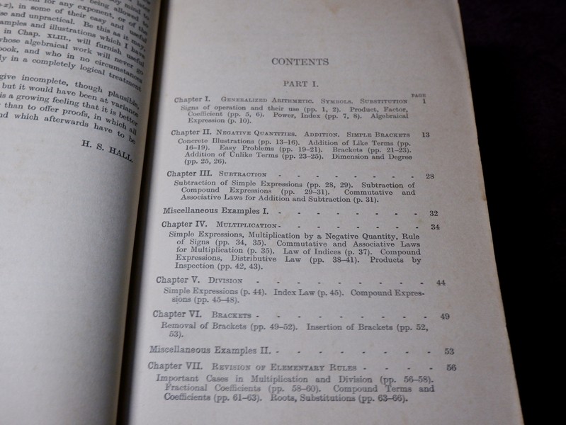 A School Algebra Part 1,2,3 with answer by H.S.HALL ปกแข็ง