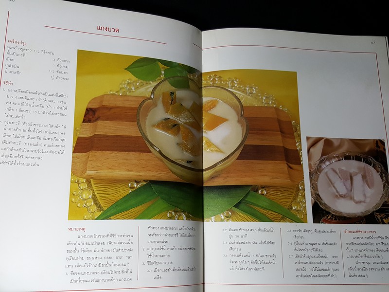 ตำรับขนมของไทย โดย อ.ทัศนีย์ โรจนไพบูลย์ ปกแข็ง 203 หน้า ปี 2532