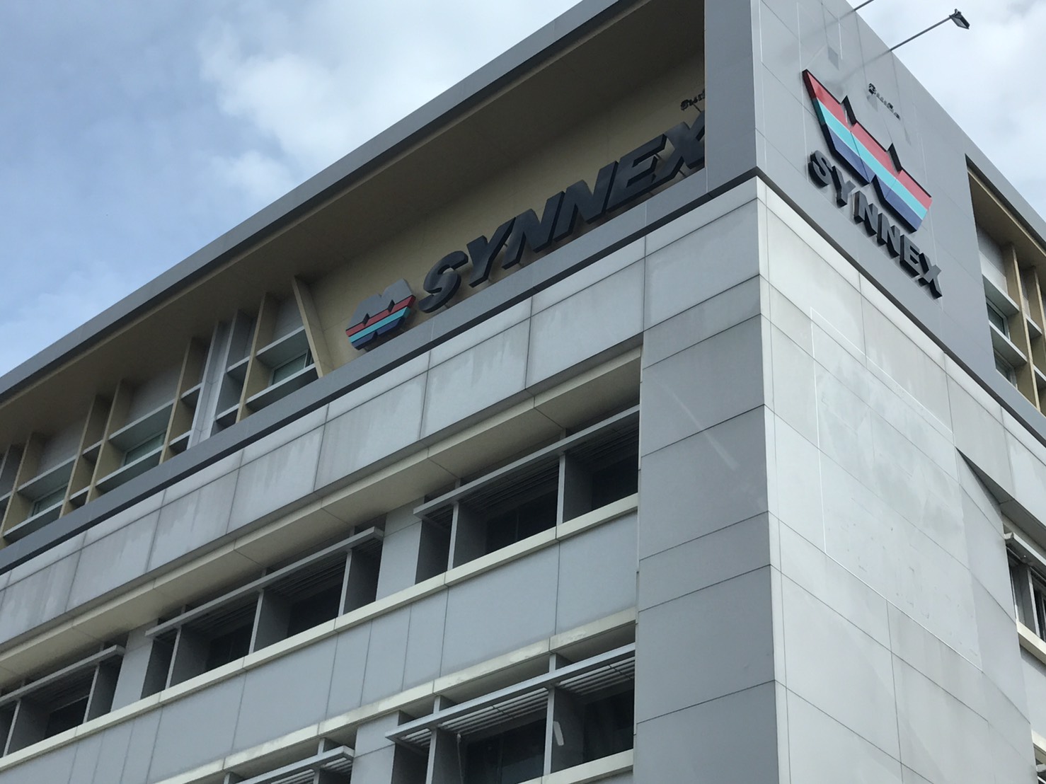 ป้ายบริษัท SYNNEX #อักษรอลูมีเนียม พ่นสี 2k