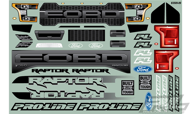 2017 Ford F-150 Raptor Clear Body