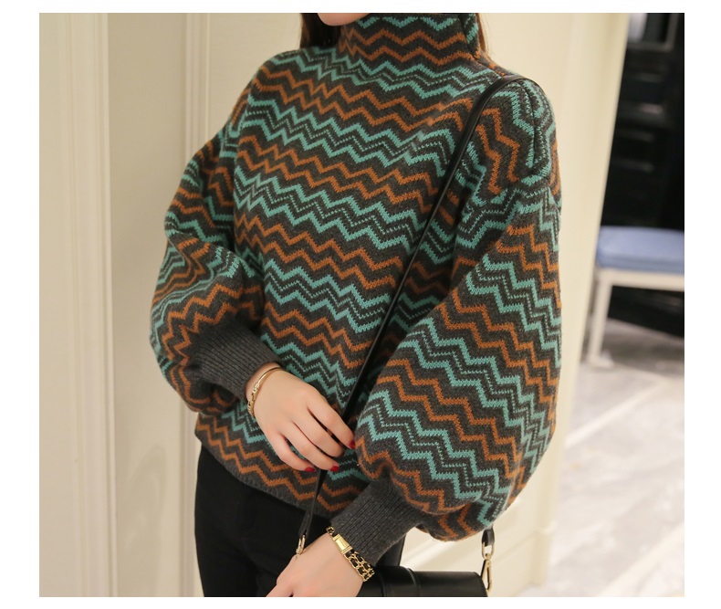 พรีออเดอร์ - เสื้อไหมพรมแฟชั่นแขนยาว Pre - ST681 (สีเขียว)