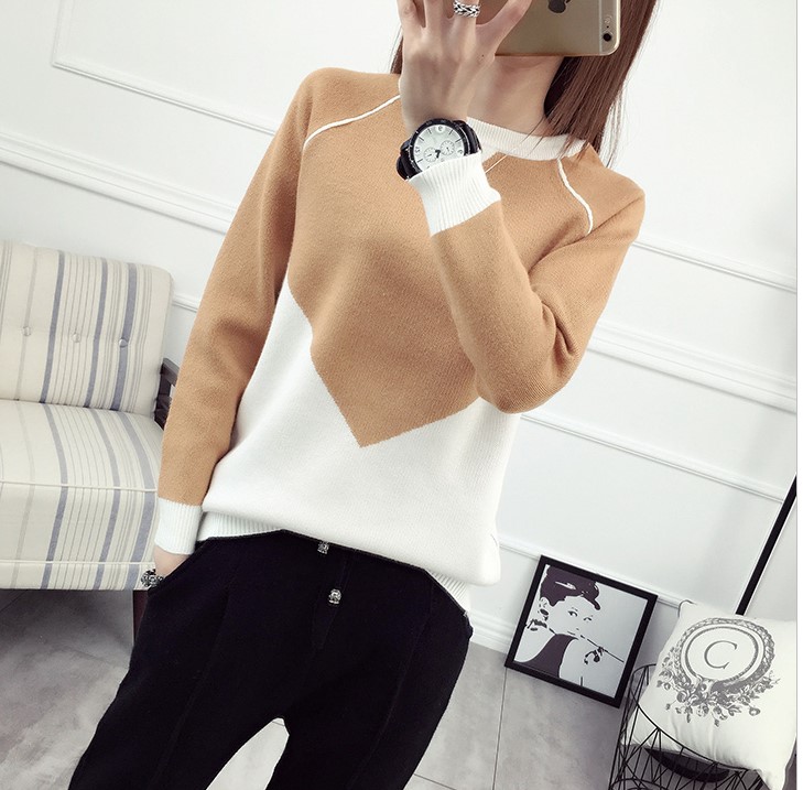 พร้อมส่ง - เสื้อไหมพรมแขนยาว ST188 (สีน้ำตาล)