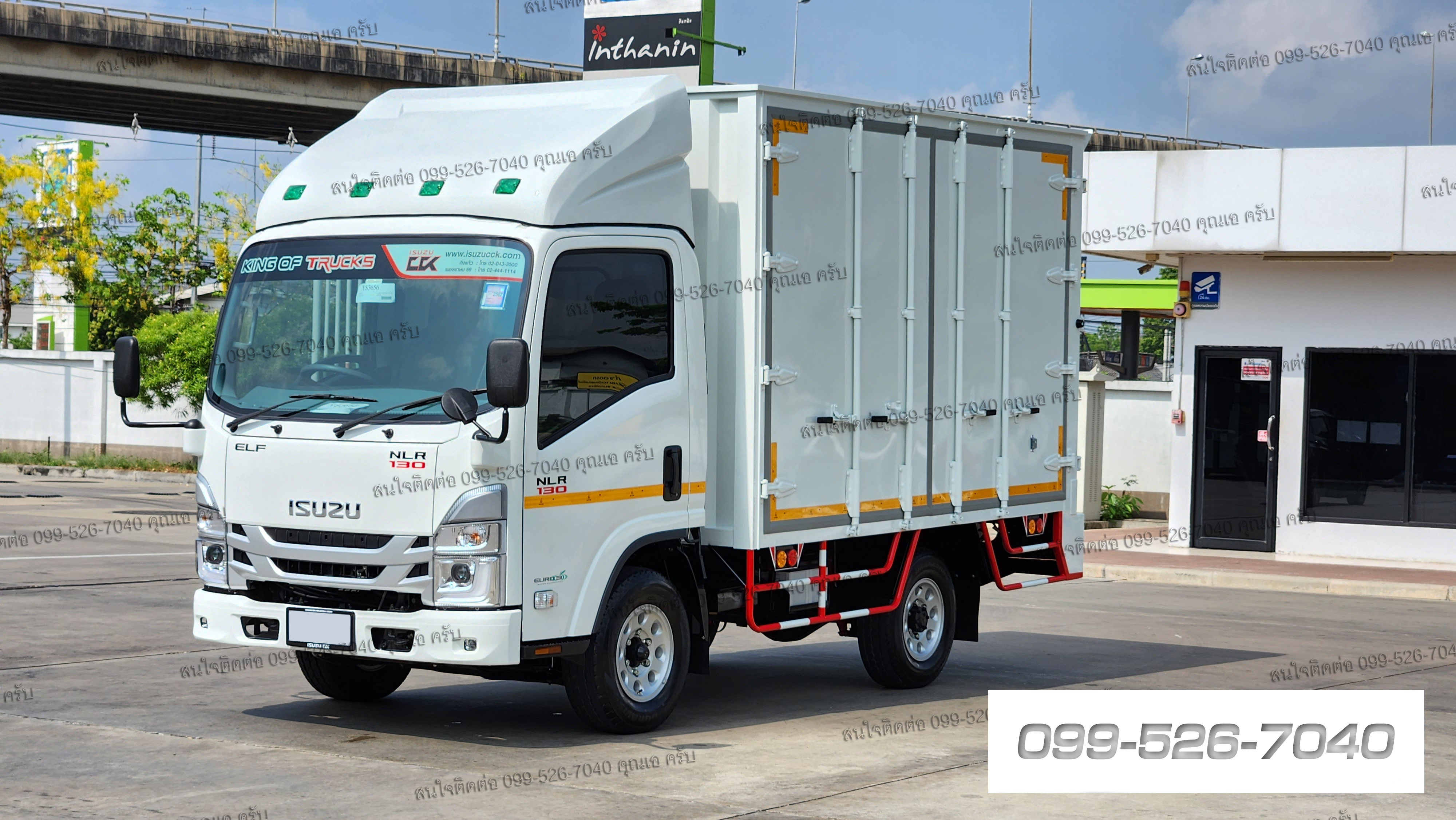 4 ล้อจัมโบ้ ISUZU NLR 130 ตู้แห้ง 6 ประตู เปิดรอบคัน ยูโร 3