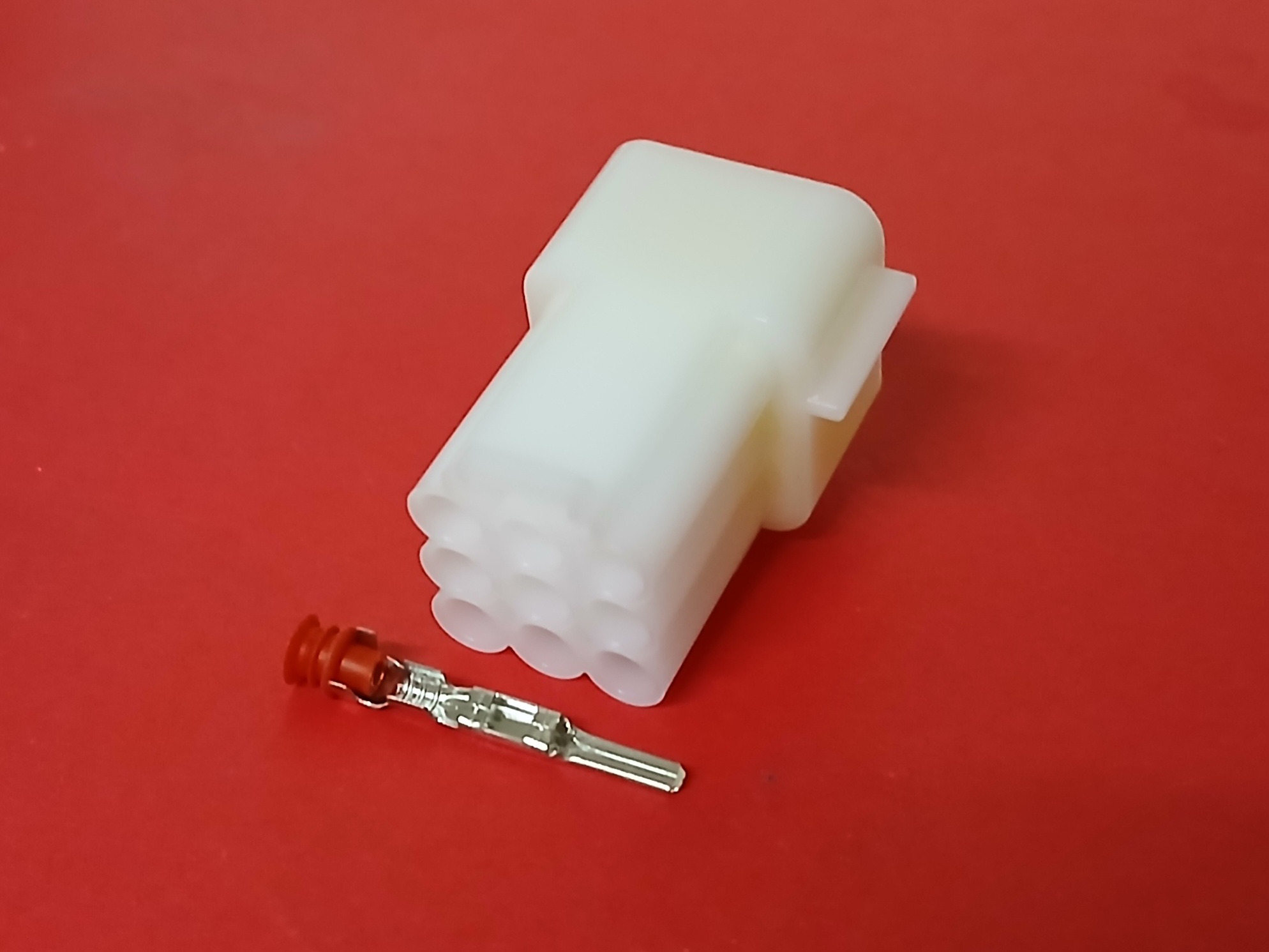 9 พิน ขาว มอเตอร์ไซค์ #7091Y