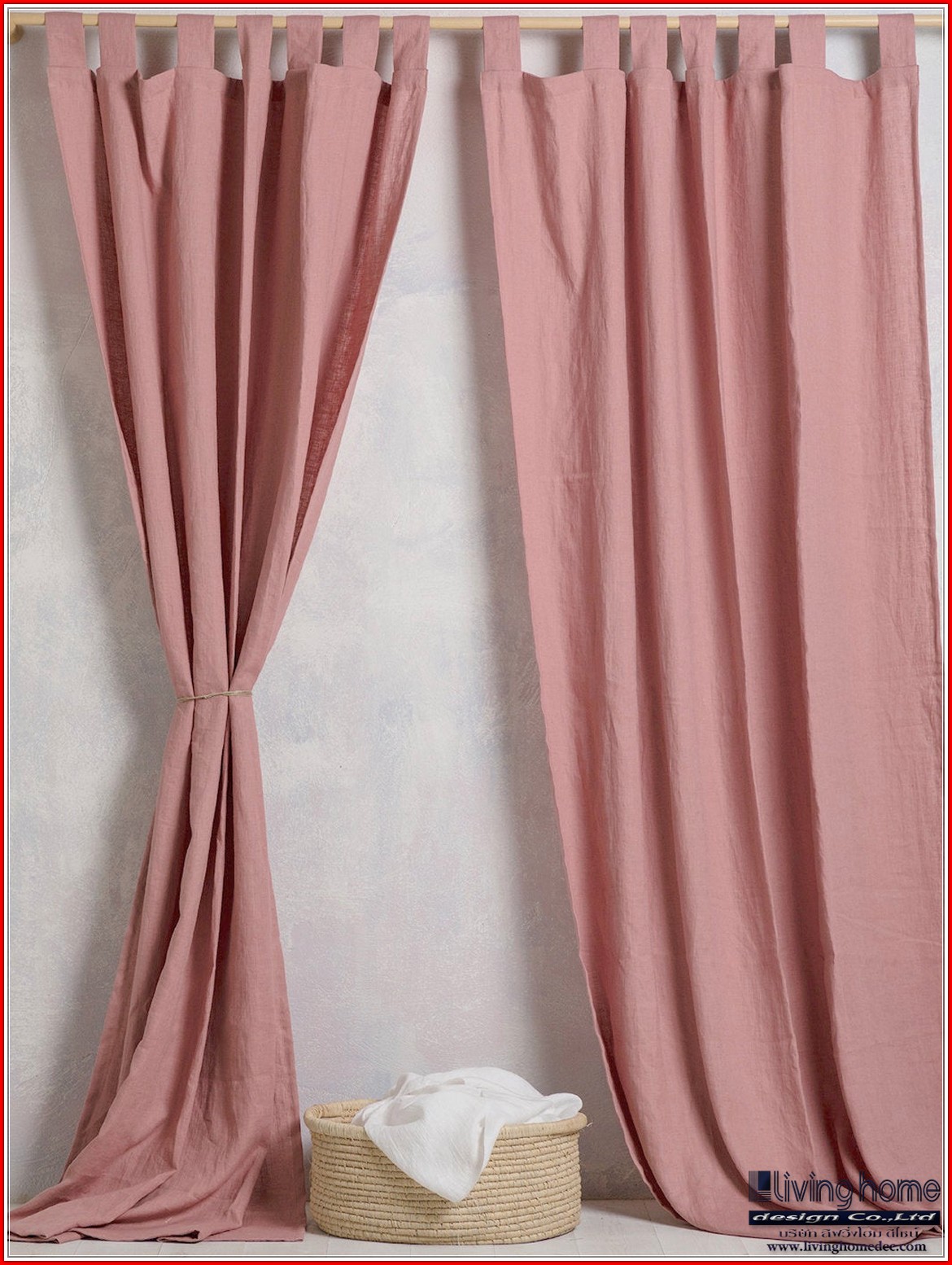 ม่านคอกระเช้า.(Loops Curtains) ผ้าม่าน ม่าน มู่ลี่ มู่ลี่ไม้ ม่านม้วน วอลเปเปอร์ รับติดตั้ง ออกแบบ ราคาถูก ทุกประเภท ทุกรูปแบบ