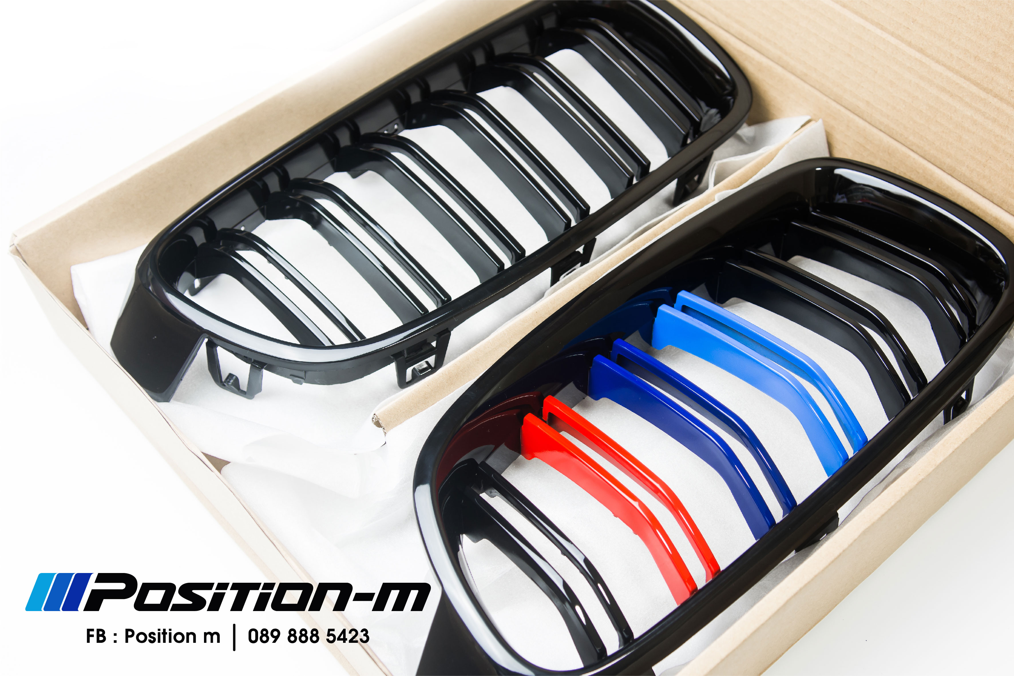 กระจัง F30 ซี่คู่ ดำเงา ///M