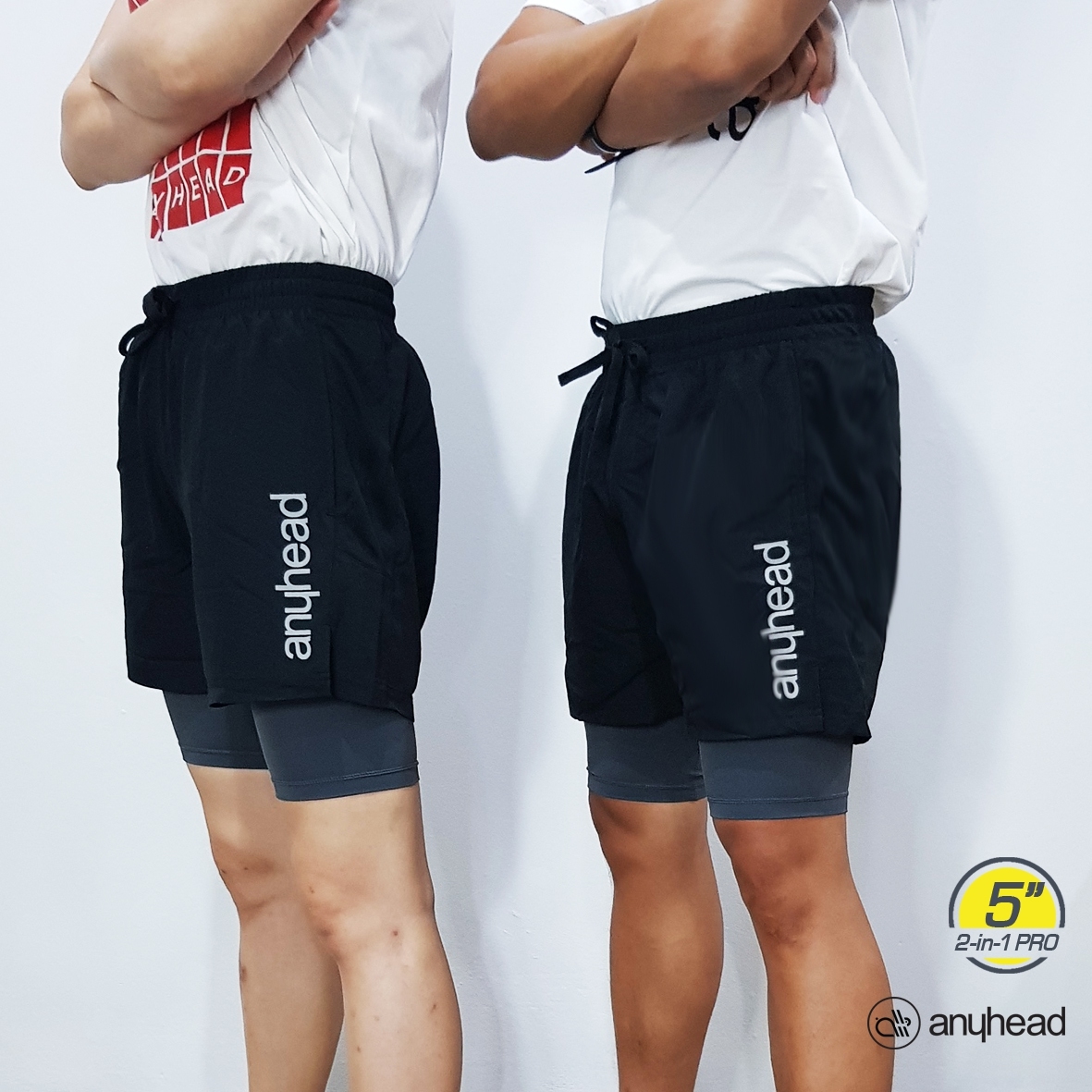 กางเกง 2 ชั้น รุ่น 2 in 1 - Pro กระชับกล้ามเนื้อ แบบยาว ( Long , 5" )