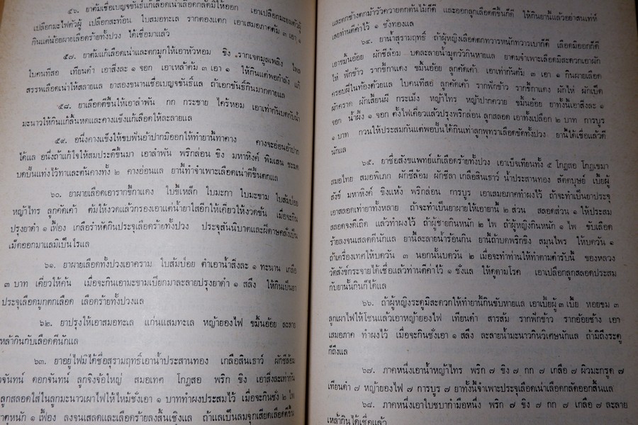 ตำรายา จัดพิมพ์โดย อภิชิโต ภิกขุ ,ชาตรี โสภณพานิช , สว่าง เลาหทัย ปกเเข็ง 786 หน้า ปี 2523