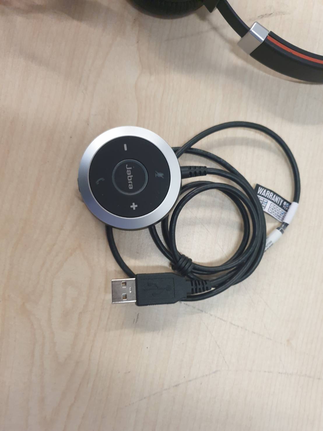 Jabraหูฟังหูฟังสเตอริโอแบบมีสาย USB ENC010 มือสอง