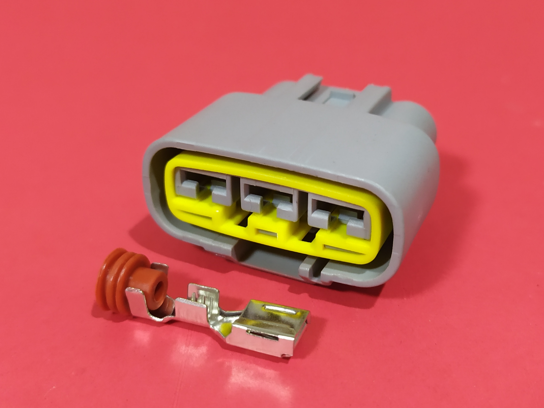 3 พิน เทา 6.3 มม. กล่องไฟ KAWA, YAMAHA, HONDA#QLW-250