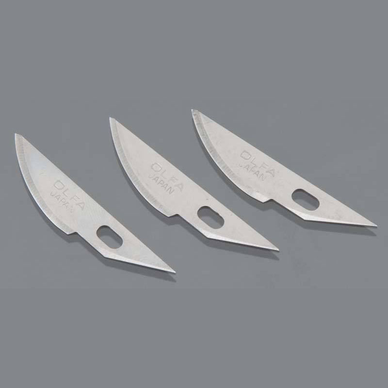 Modeler's Knife Pro Replacement Blade (Curved, 3Pcs.)