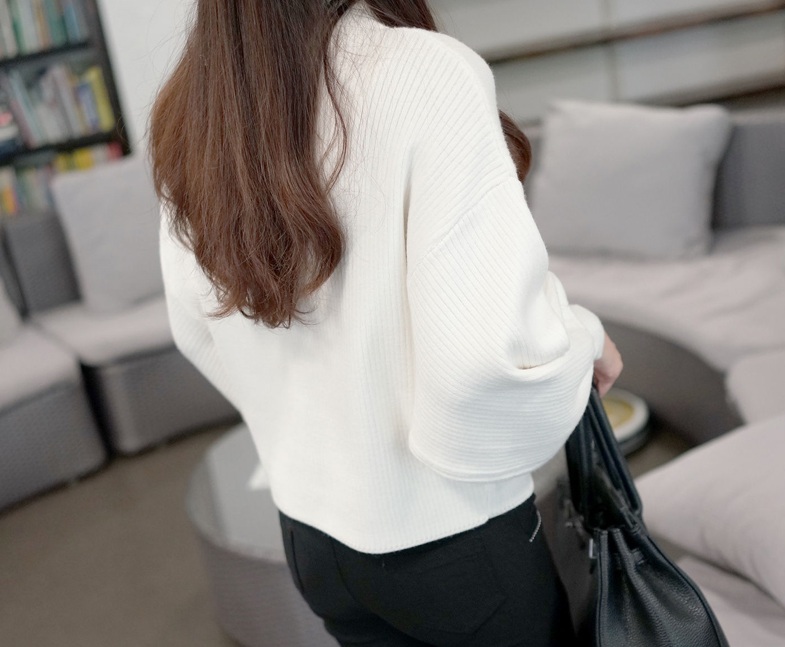 พร้อมส่ง - เสื้อไหมพรมแฟชั่น ST140 (สีขาว)