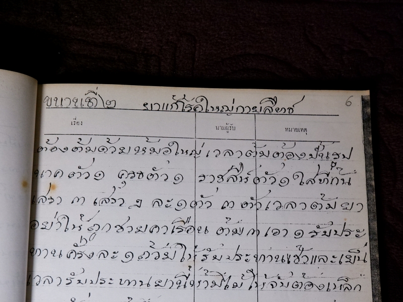 ตำรายาไทยเเผนโบราณ เขียนด้วยลายมือ เล่ม 2 ของ ลพ.อินทร์ เเละ พระอาจารย์นิยม วัดเขาตะเครา จ.เพชรบุรี (Pre-Order สอบถาม)