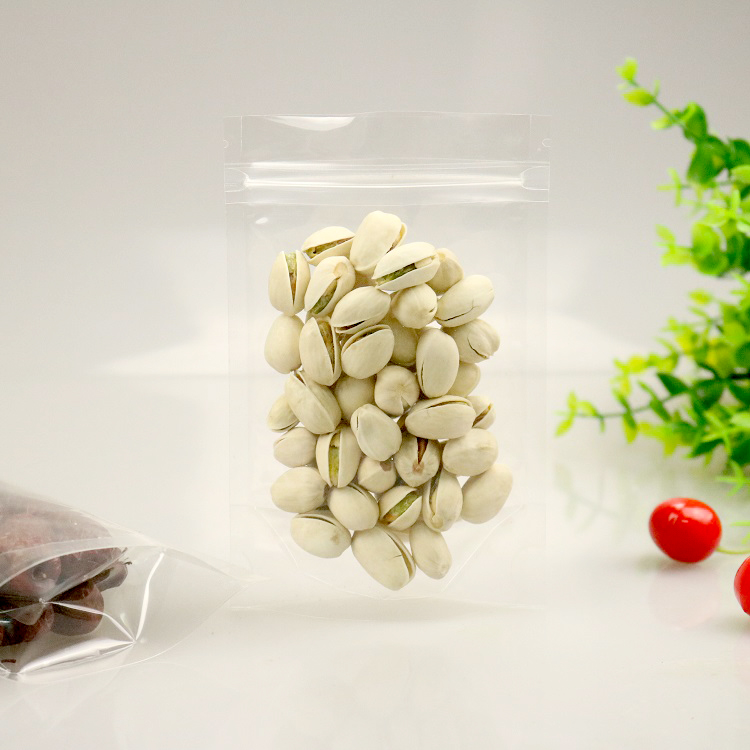 ถุงพลาสติกใสซิปล็อคตั้งได้