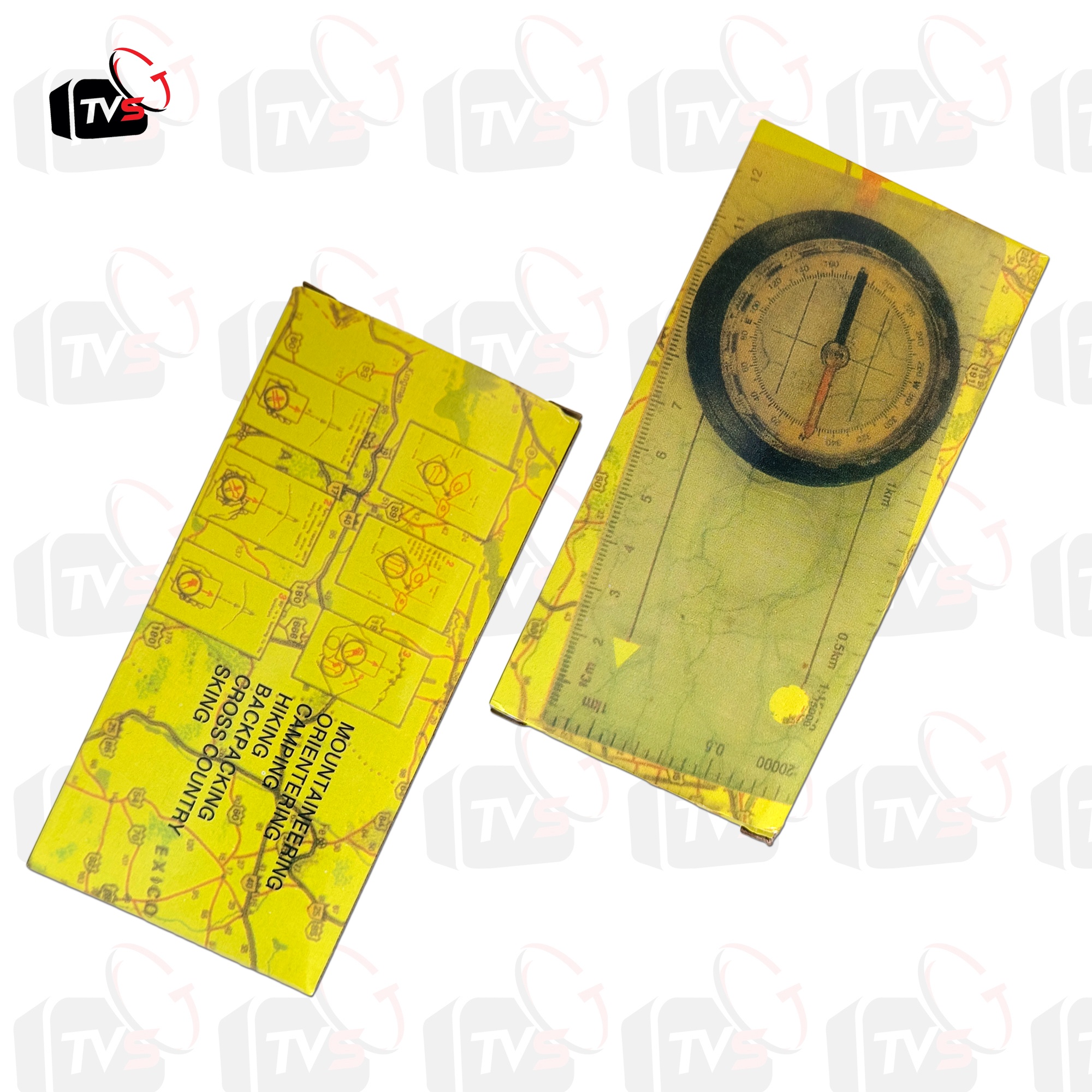 เข็มทิศเดินป่า เข็มทิศ วัดองศา แบบไม้บรรทัด ใช้ตั้งจานได้ ชนิด 360 องศา