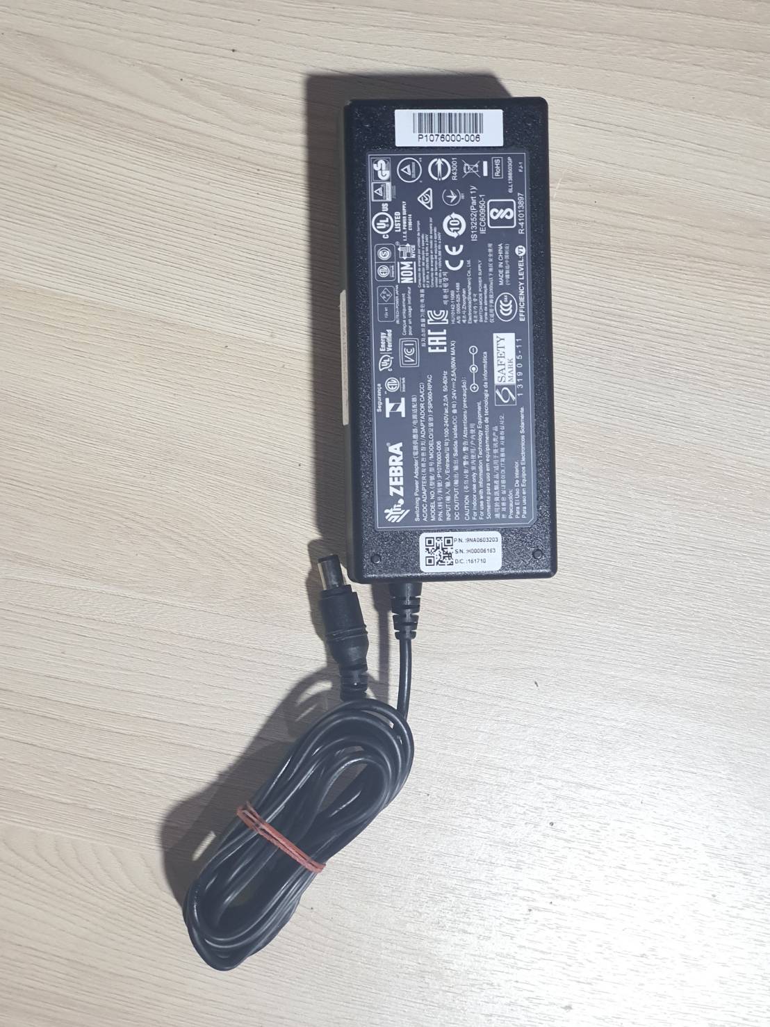 อแดปเตอร์ เครื่องพิมพ์ ZEBRA FSP060-RPAC (24 โวลต์ 2.5A )ของแท้ มือสอง