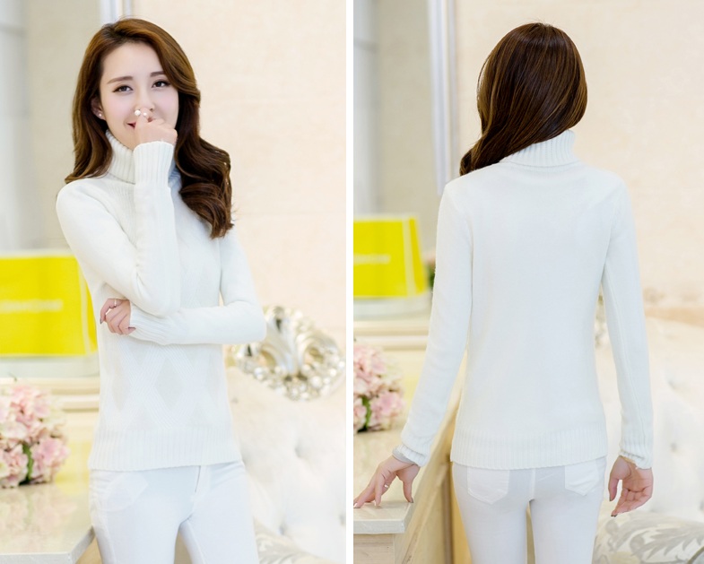 พรีออเดอร์ - เสื้อไหมพรมแฟชั่น Pre - ST629 (สีขาว)