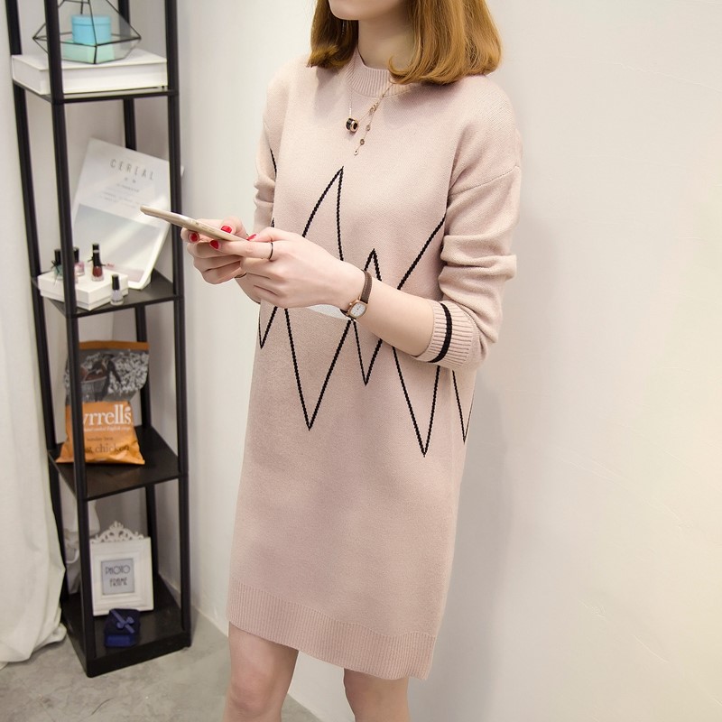 พรีออเดอร์ - เดรสไหมพรม Pre - DT164 (สีน้ำตาลอ่อน)