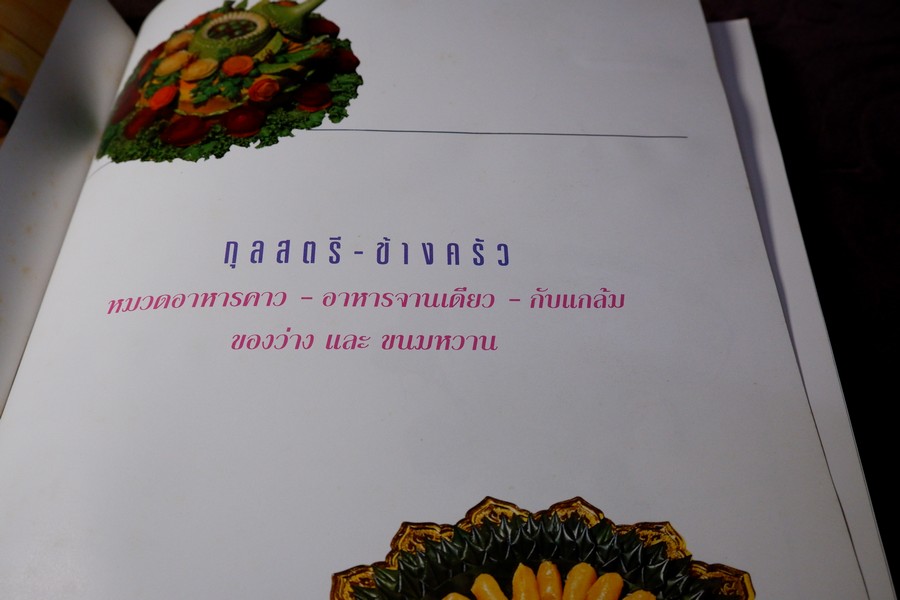 กุลสตรีข้างครัว (อาหารคาว จานเดียว กับเเกล้ม ของว่าง ขนมหวาน) โดย สุภาภรณ์ ปานนิล หนา 257 หน้า