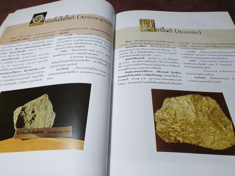 เเร่ โดย กรมทรัพยากรธรณี ปกแข็ง 270 หน้า ปี 2543