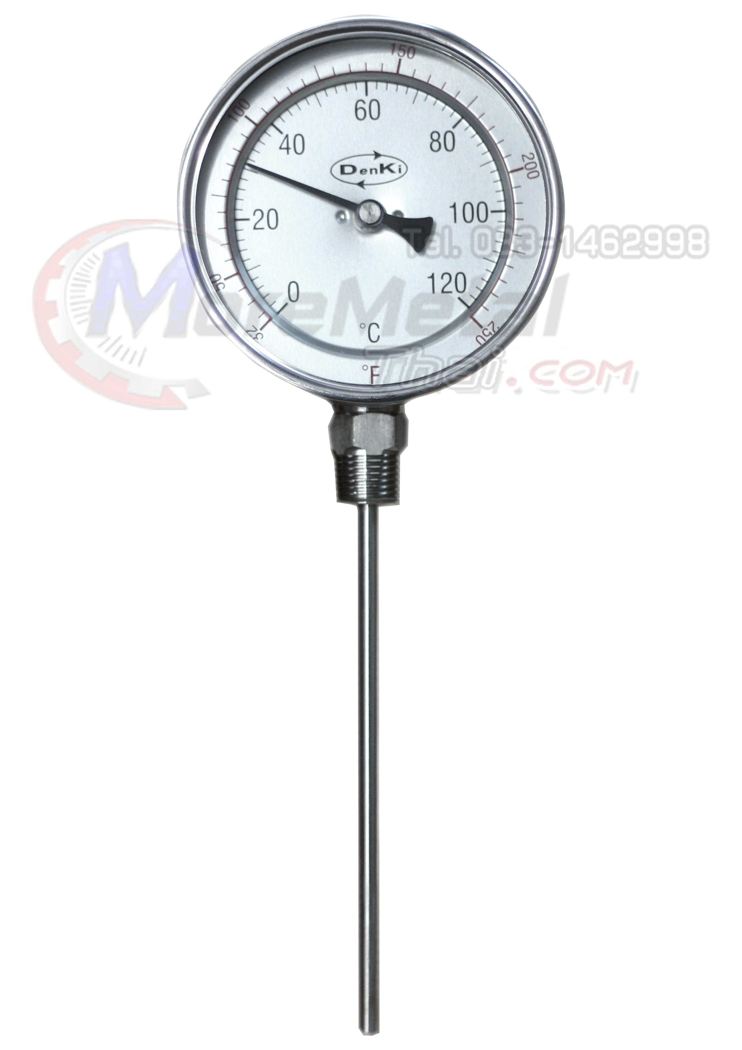 Bimetal Thermometer Gauge ฺBottom mount (แบบออกล่าง)