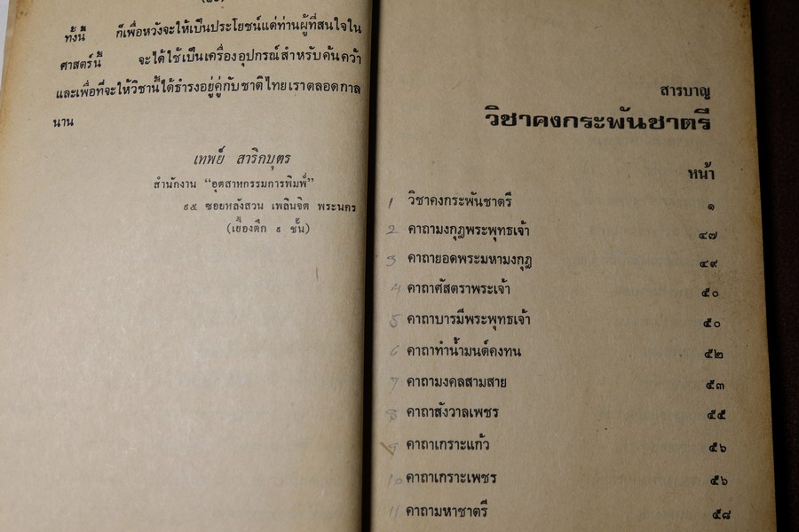 วิชาคงกระพันชาตรี โดย อ.เทพย์ สาริกบุตร ปกแข็ง ปี 2522