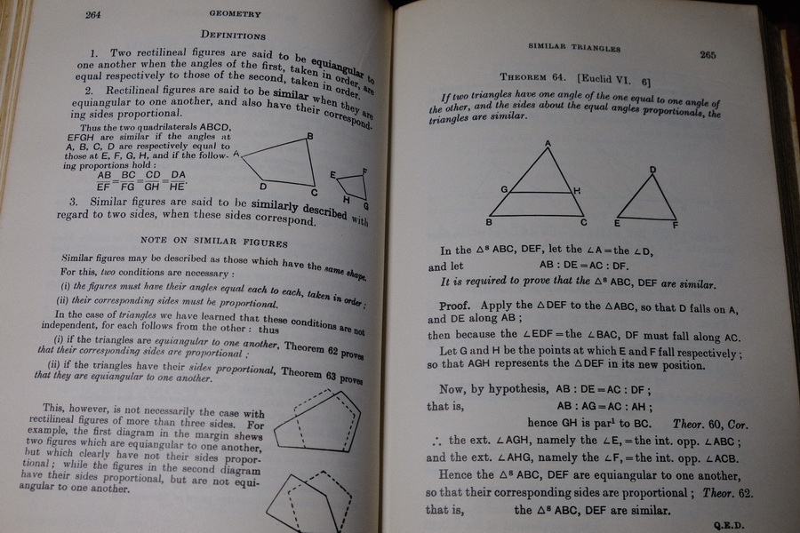 A School Geometry Part 1-6 by H.S.HALL & F.H.STEVENS ปกแข็ง ปี 1967