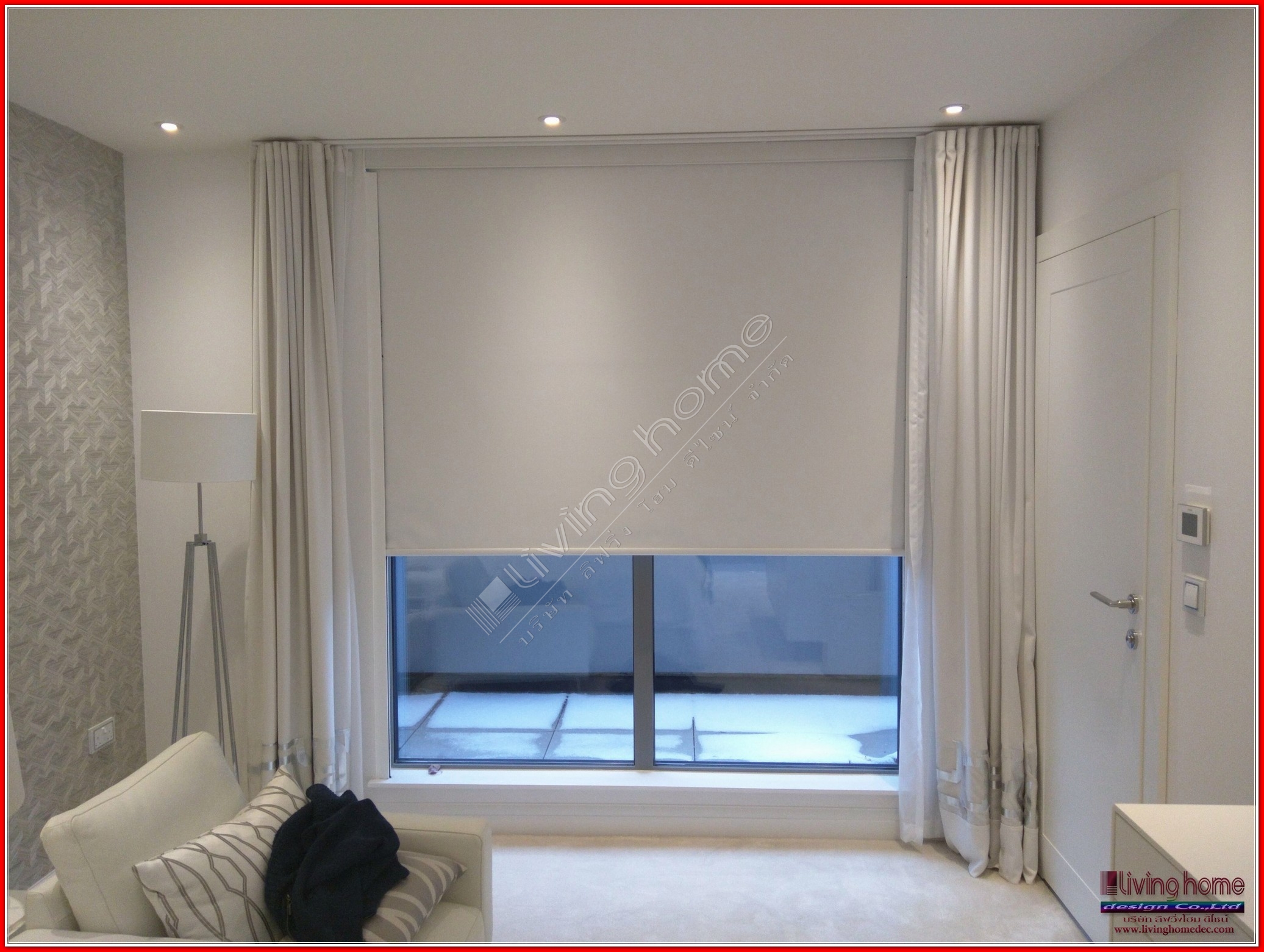 ม่านม้วน ทึบแสง "BLACK OUT ROLLER BLINDS" ผ้าม่าน ม่าน มู่ลี่ มู่ลี่ไม้ ม่านม้วน วอลเปเปอร์ รับติดตั้ง ออกแบบ ราคาถูก ทุกประเภท ทุกรูปแบบ