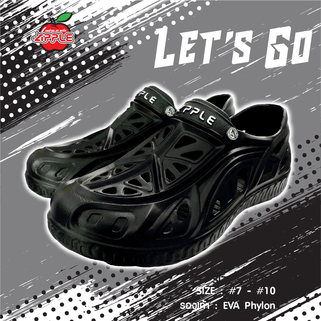Let's GO รองเท้าสวมหัวโต