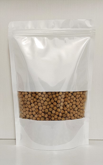 ถุงพลาสติกสีขาวซิปล็อค หน้าต่างใส