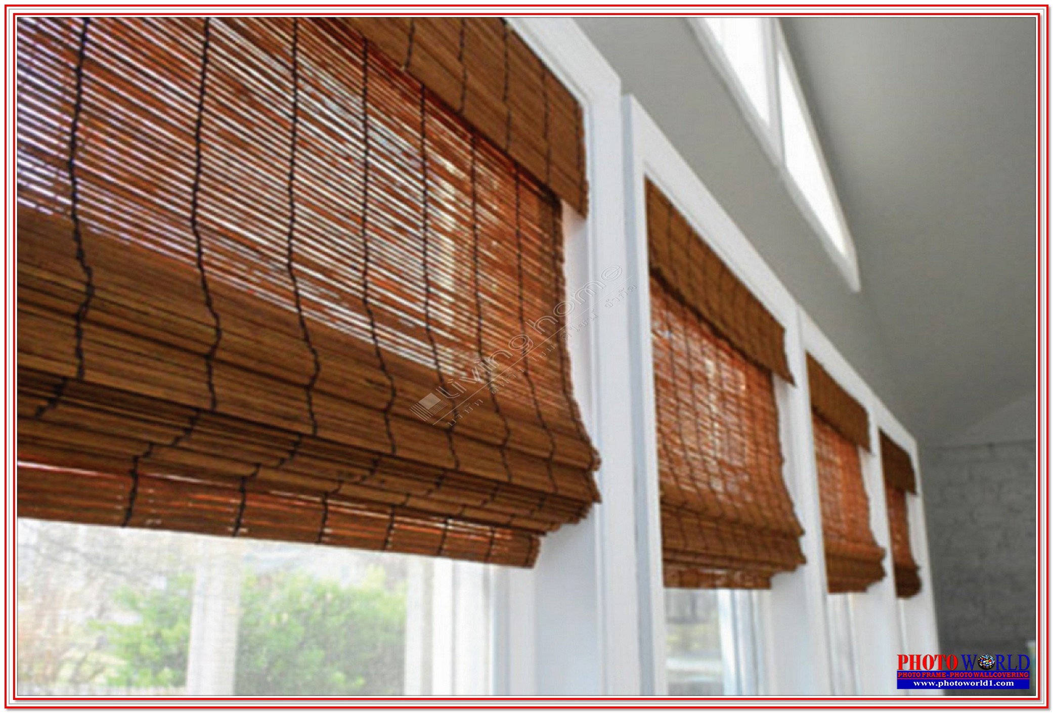 มู่ลี่ไม้ไผ่ "Bamboo Wooden Blinds" ผ้าม่าน ม่าน มู่ลี่ มู่ลี่ไม้ ม่านม้วน วอลเปเปอร์ รับติดตั้ง ออกแบบ ราคาถูก ทุกประเภท ทุกรูปแบบ